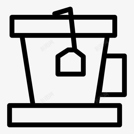 茶杯壶图标svg_新图网 https://ixintu.com 壶 杯 茶