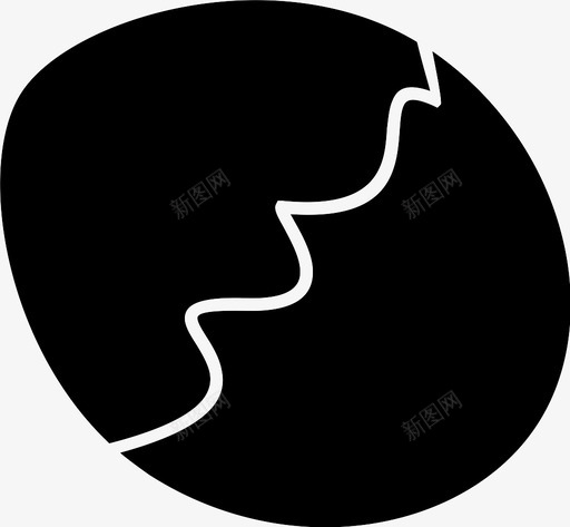 鸡蛋有裂纹配菜图标svg_新图网 https://ixintu.com 有裂纹 配菜 鸡蛋