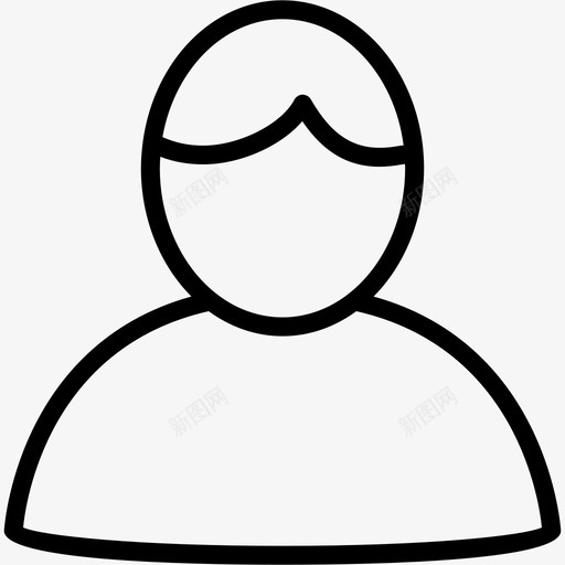 用户男性个人图标svg_新图网 https://ixintu.com 个人 个人资料 办公室文件1 用户 男性