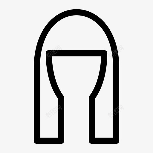 长发治疗女性图标svg_新图网 https://ixintu.com 女性 治疗 长发