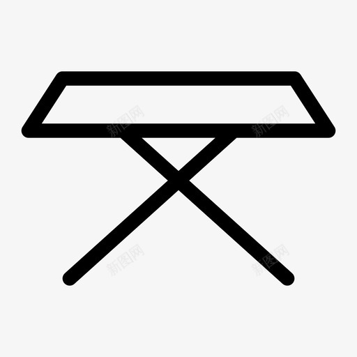 桌子折叠桌家具图标svg_新图网 https://ixintu.com 家具 折叠桌 木桌子 桌子