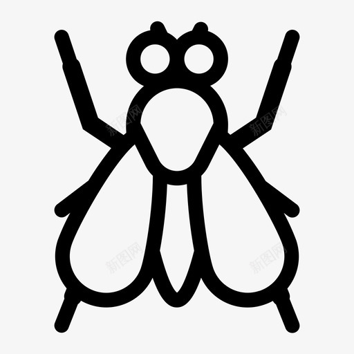 苍蝇虫子昆虫图标svg_新图网 https://ixintu.com 昆虫 苍蝇 虫子