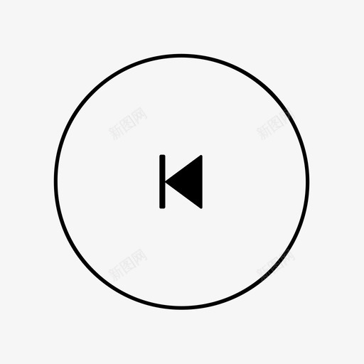 播放透明音频视频上一个图标svg_新图网 https://ixintu.com 上一个 播放透明 音频视频