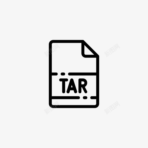 tar文档扩展名图标svg_新图网 https://ixintu.com tar 名称 扩展名 文件 文件名大纲视图1 文档