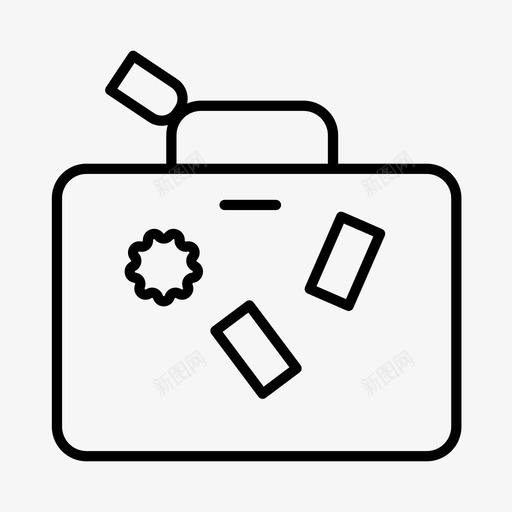 行李旅游度假图标svg_新图网 https://ixintu.com 度假 旅游 行李