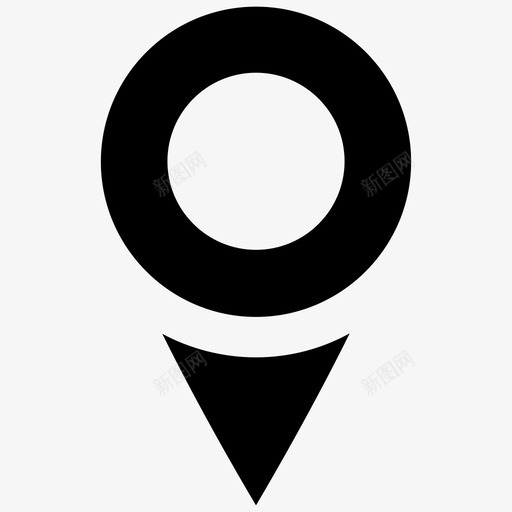 地图图钉位置占位符图标svg_新图网 https://ixintu.com 位置 占位符 地图图钉 地图图钉点 点