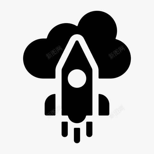 云火箭火箭发射火箭图标svg_新图网 https://ixintu.com 云火箭 启动 太空 宇宙飞船 搜索引擎优化开发字形v01 火箭 火箭发射 网络