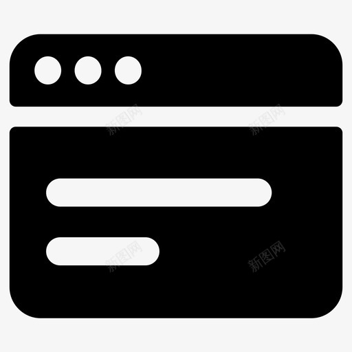 窗口浏览器ui图标svg_新图网 https://ixintu.com ui 浏览器 用户界面 窗口