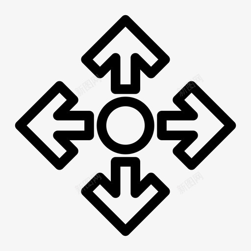 散点方向分布点图标svg_新图网 https://ixintu.com 共享所有方向 共享点 分布点 导航箭头papt 放大 散点 方向