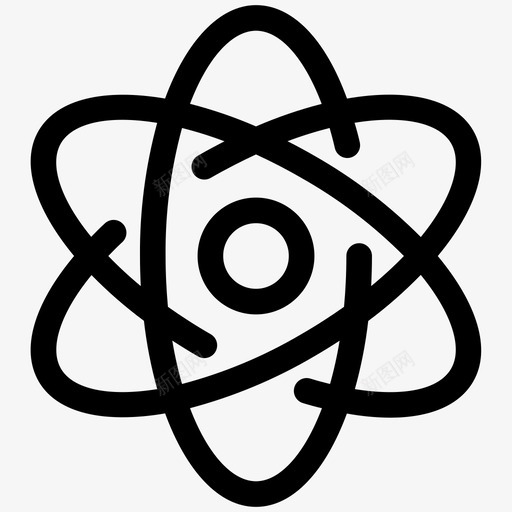 科学原子核科学图标svg_新图网 https://ixintu.com 原子 教育线第二卷 核科学 科学