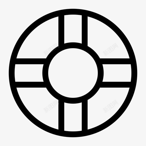 救生员海滩救生圈图标svg_新图网 https://ixintu.com 安全 救生员 救生圈 水 海滩