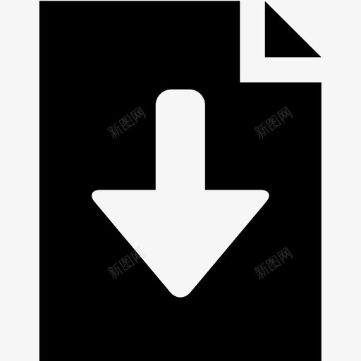 箭头pdf文件图标svg_新图网 https://ixintu.com pdf文件 下载 点 箭头