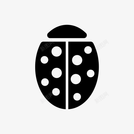 瓢虫昆虫大自然图标svg_新图网 https://ixintu.com 大自然 昆虫 瓢虫
