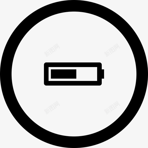电池高圆圈中的图标2svg_新图网 https://ixintu.com 圆圈中的图标2 电池 高