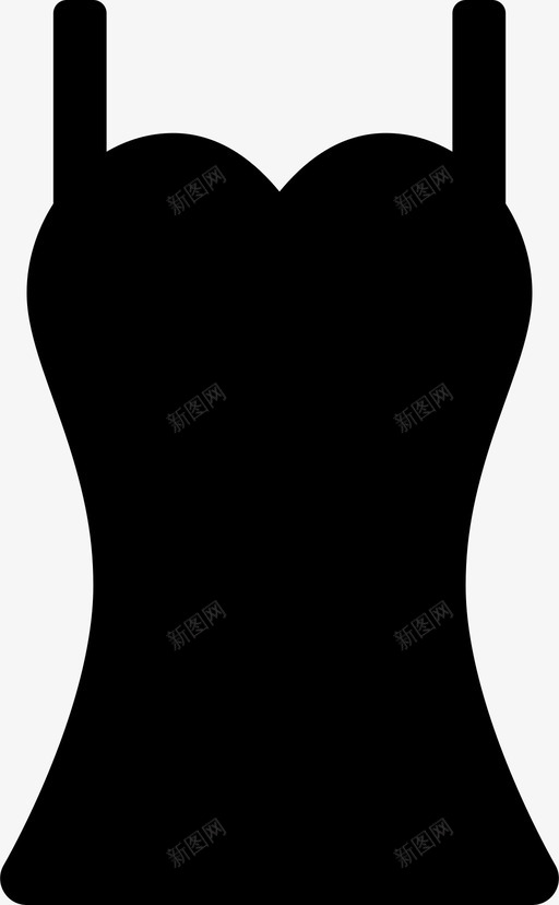 背心衣服连衣裙图标svg_新图网 https://ixintu.com 时装 背心 衣服 连衣裙