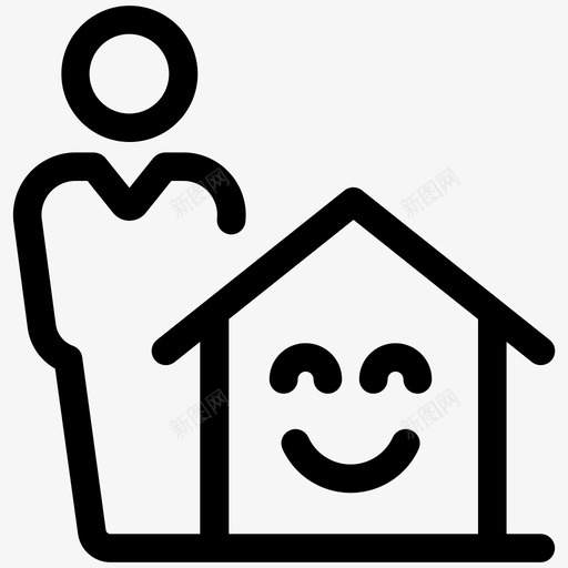 幸福家园业主房地产第一卷图标svg_新图网 https://ixintu.com 业主 幸福家园 房地产第一卷