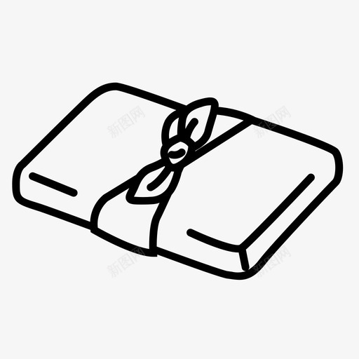 礼品包装书籍蝴蝶结图标svg_新图网 https://ixintu.com 书籍 包装 捆绑 礼品包装 蝴蝶结