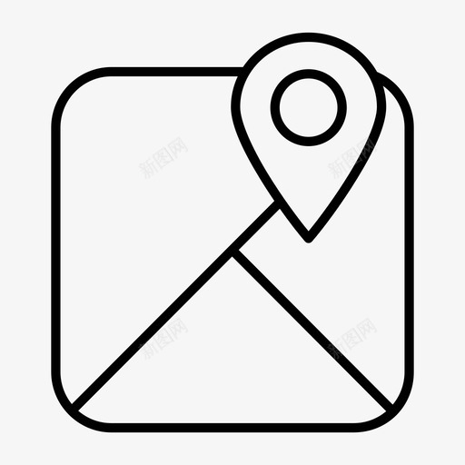 地图地址gps图标svg_新图网 https://ixintu.com gps pin 位置 地图 地址