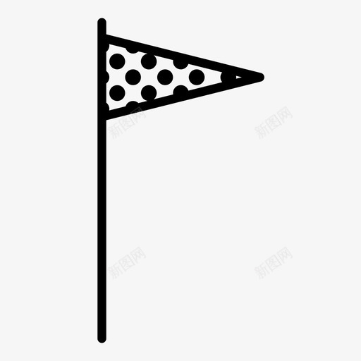 点旗成就标记图标svg_新图网 https://ixintu.com 信号 图案旗 成就 标记 点旗