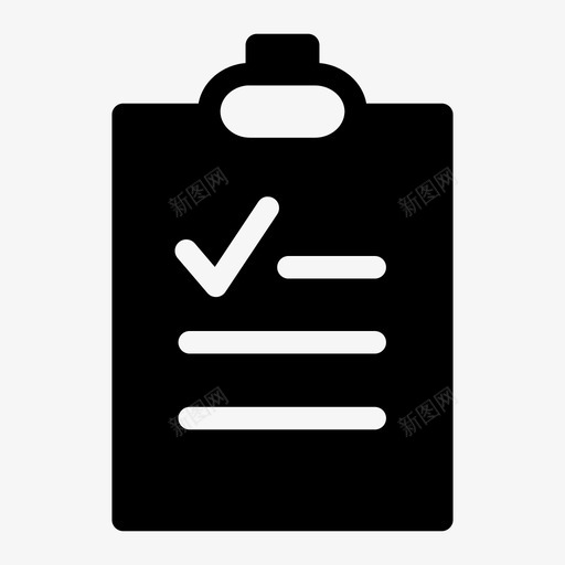 选中列表剪贴板列表图标svg_新图网 https://ixintu.com 列表 剪贴板 粘贴 选中列表