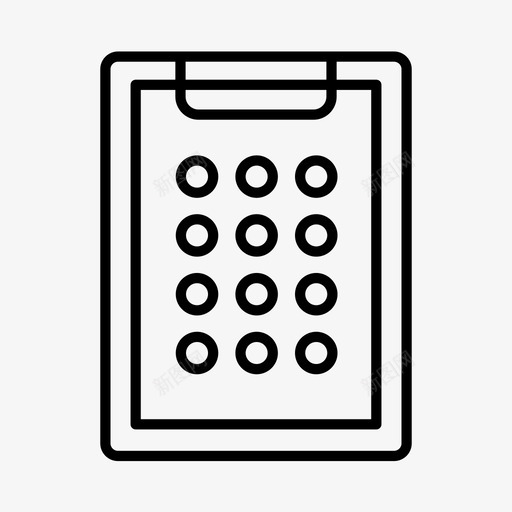 剪贴板建造者施工图标svg_新图网 https://ixintu.com 剪贴板 建造者 开发 施工 测量员