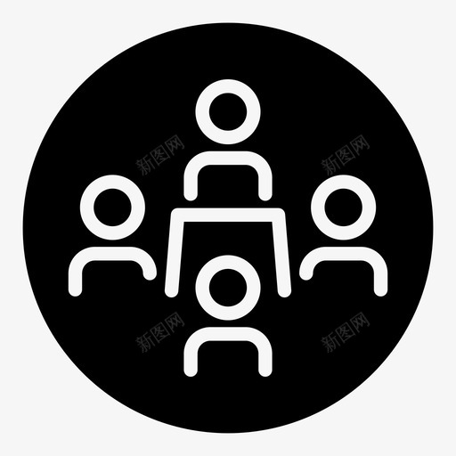 商务会议会议桌图标svg_新图网 https://ixintu.com 会议桌 商务会议