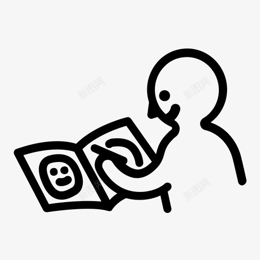 绘画艺术艺术家图标svg_新图网 https://ixintu.com 可爱的小人物 彩绘书 素描 绘画 艺术 艺术家