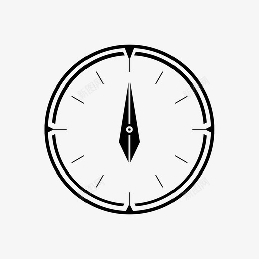 指南针方向磁铁图标svg_新图网 https://ixintu.com 导航 指南针 方向 磁极 磁铁