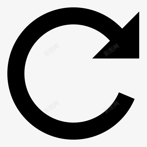 重新启动再次箭头图标svg_新图网 https://ixintu.com 再次 刷新 恢复 箭头 重复 重新启动