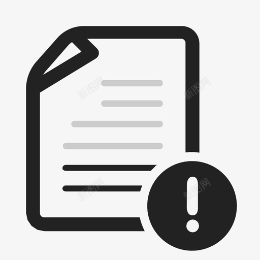 警告页砰感叹号图标svg_新图网 https://ixintu.com 感叹号 砰 警告页