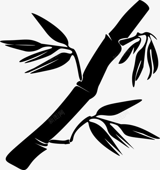 竹子植物多刺植物图标svg_新图网 https://ixintu.com 多刺植物 植物 竹子