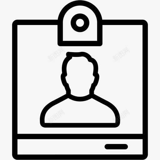用户id卡id卡男性图标svg_新图网 https://ixintu.com id卡 个人 用户 用户id卡 男性