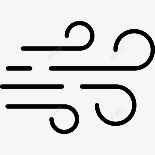 风吹自然图标svg_新图网 https://ixintu.com 吹 自然 风