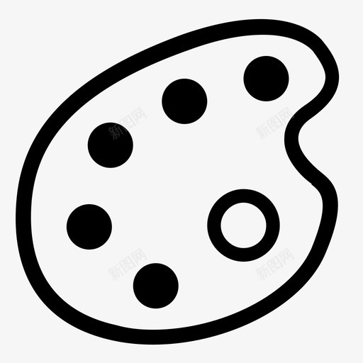 色盘svg_新图网 https://ixintu.com 色盘 Icon Set-01-08