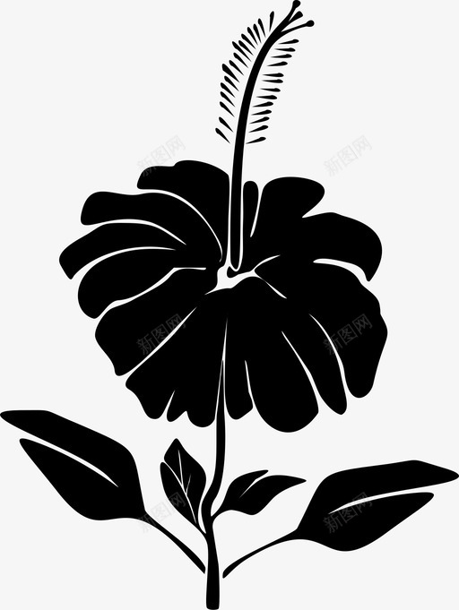 芙蓉花美丽花圃图标svg_新图网 https://ixintu.com 植物 美丽 芙蓉花 花圃 芳香