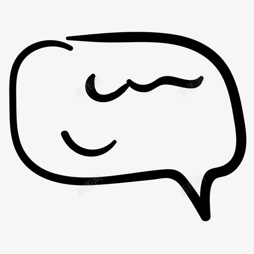 说话手绘图标svg_新图网 https://ixintu.com 手绘 说话
