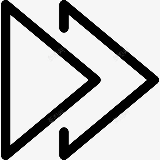 遥控快进按钮线路用户界面线性图标svg_新图网 https://ixintu.com 线性 线路用户界面 遥控快进按钮