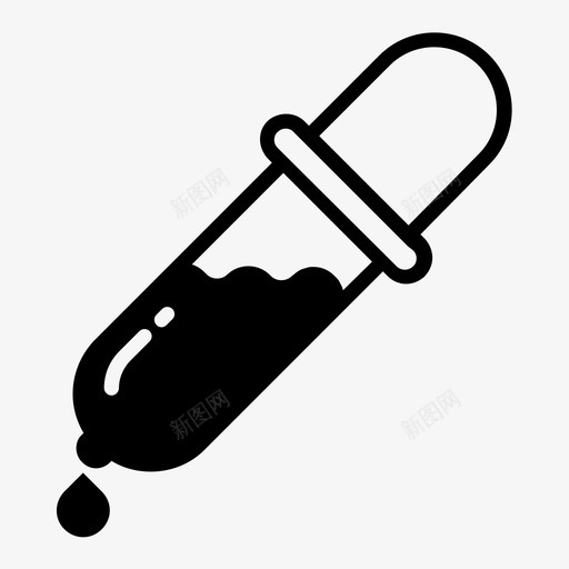 滴管应用程序颜色图标svg_新图网 https://ixintu.com 应用程序 油漆 滴管 选择器 颜色