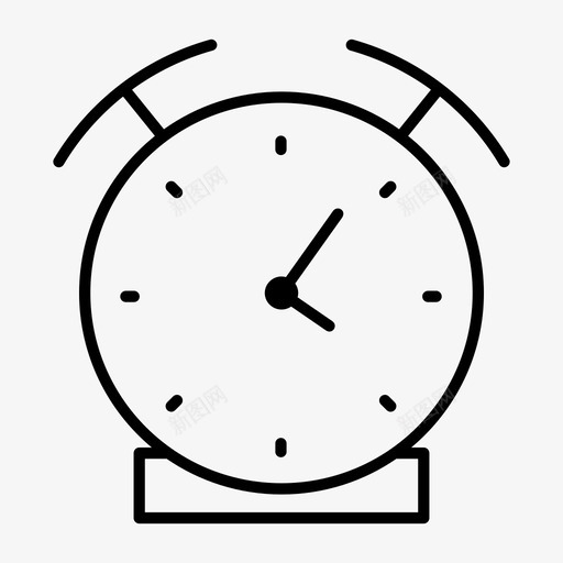 时钟闹钟提醒器图标svg_新图网 https://ixintu.com 提醒器 时钟 计时器 铃声 闹钟
