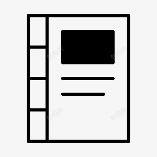 笔记本封面教育图标svg_新图网 https://ixintu.com 学习 封面 教育 笔记本