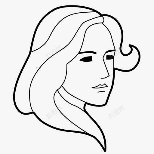 处女座背景插图图标svg_新图网 https://ixintu.com 十二宫 处女座 插图 星座 背景