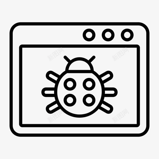 错误浏览器错误计算错误图标svg_新图网 https://ixintu.com 恶意软件 搜索引擎优化开发线v01 浏览器错误 病毒 网页 计算错误 调试 错误