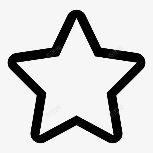 YDUI-星星(空心)svg_新图网 https://ixintu.com YDUI-星星(空心)