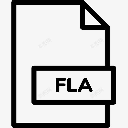 fla文件扩展名格式图标svg_新图网 https://ixintu.com fla文件 扩展名 文件格式行 格式 类型
