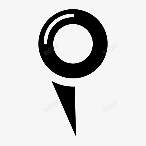 地图图钉位置占位符图标svg_新图网 https://ixintu.com 位置 占位符 地图图钉 地图图钉点 点