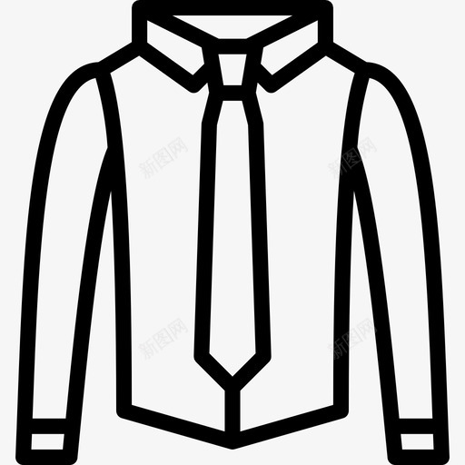 采购产品衬衫和领带衣服男装图标svg_新图网 https://ixintu.com 男装 男装轮廓 聪明 衣服 采购产品衬衫和领带