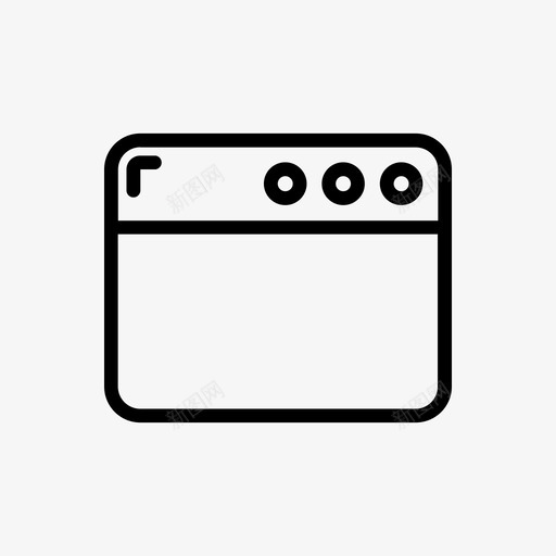 窗口应用程序浏览器图标svg_新图网 https://ixintu.com 应用程序 浏览器 界面 窗口 网站 选项卡