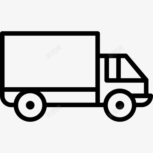 货车送货搬运图标svg_新图网 https://ixintu.com 卡车 搬运 货车 运输场地 送货