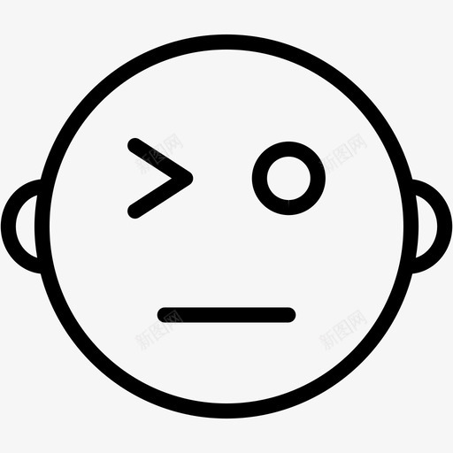 表情厚脸皮笑脸图标svg_新图网 https://ixintu.com 厚脸皮 眨眼 笑脸 表情 表情3