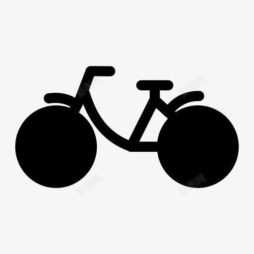 自行车山图标svg_新图网 https://ixintu.com 山 自行车